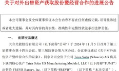 天合光能拟以组件工厂换美国上市公司FREYR股份