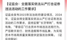 证监会：发行人因欺诈发行等给投资者造成损失，派出机构可推动相关主体先行赔付