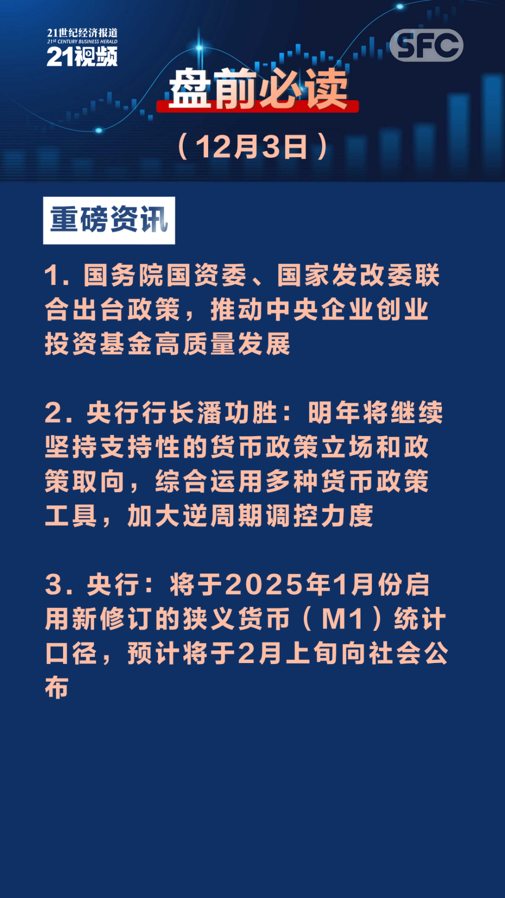 央行行长潘功胜：坚持支持性的货币政策立场 加大货币政策逆周期调节力度