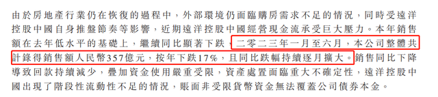 远洋集团拟将部分境内债分期款展期至8月兑付 为整体重组方案争取时间